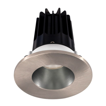 Lotus 2" LED Recessed Downlight - 8W - 2700K - 580 Lumens - Chrome Reflector - Round Brushed Nickel Trim - 120V