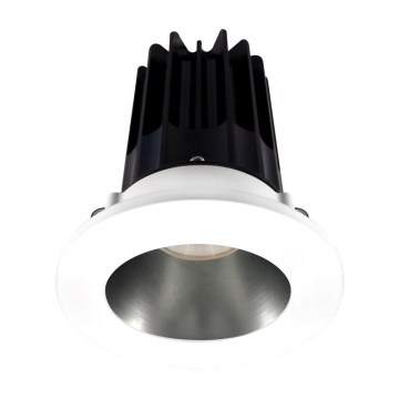 Lotus 2" LED Recessed Downlight - 8W - 2700K - 580 Lumens - Chrome Reflector - Round White Trim - 120V