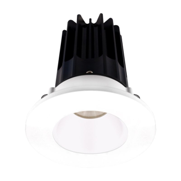 Lotus 2" LED Recessed Downlight - 8W - 2700K - 580 Lumens - White Reflector - Round White Trim - 120V