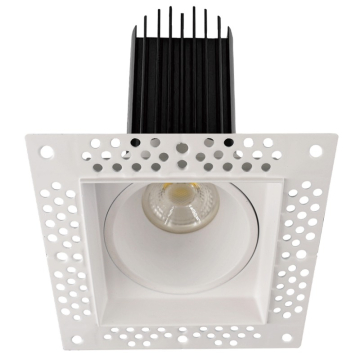 Lotus 2" Trimless Square LED Downlight - High Output - 15W - CCT Selectable - 1000 Lumens - 120V - White