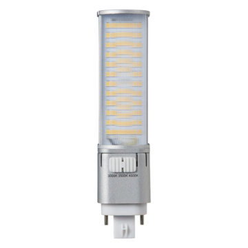 Light Efficient Design 4-Pin LED PL Retrofit Lamp - G/GX24q Base - 9W - 3K / 35K / 4K - 1,400 Lumens - Horizontal Orientation - 120-277V or Ballast Compatible