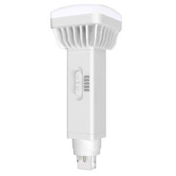 Light Efficient Design 4-Pin LED Rotatable Head PL Retrofit Lamp - G/GX24q Base - 1,850 Lumens - 16W - CCT Selectable - Omni-Directional - 120-277V or Ballast Compatible