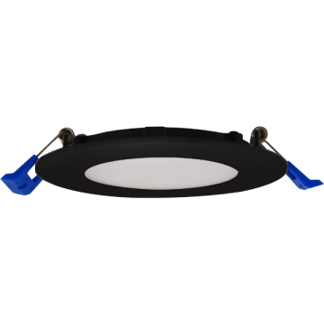 Lotus 9W 4" Super Thin Round LED Downlight - CCT Selectable - 120V - Black