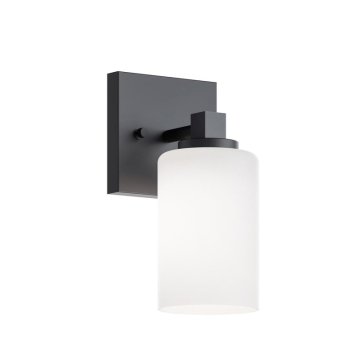 AFX Leo 9" Medium Base Wall Sconce - 120V - Black
