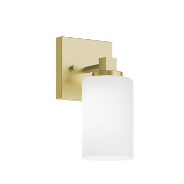 AFX Leo 9" Medium Base Wall Sconce - 120V - Light Antique Brass