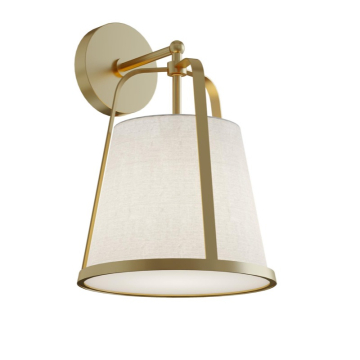 AFX Lizzette 15" Medium Base Wall Sconce - 120V - Light Antique Brass