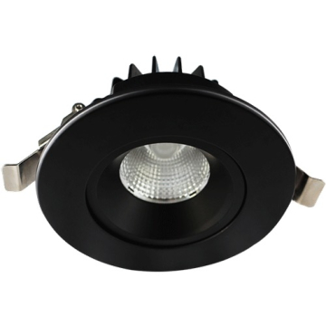 Lotus Venus 4" Round Recessed Gimbal LED Downlight - 12W - CCT Selectable - 920 Lumens - 120V - Black