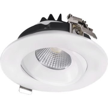 Lotus Venus 4" Round Recessed Gimbal LED Downlight - 12W - 3000K - 880 Lumens - 120V - White