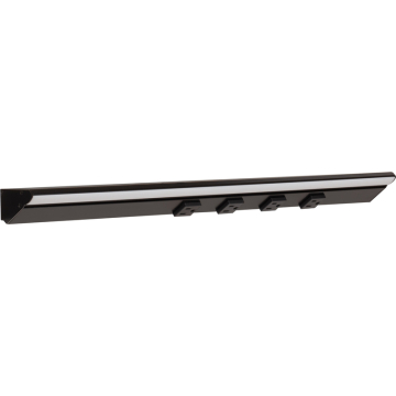 Task Lighting 24.5" 12W Lighted Power Strip - 4 Receptacles - 2700K - 1,200 Lumens - 12V - Black