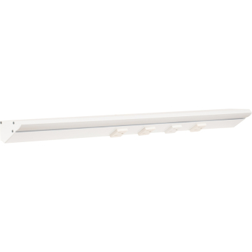 Task Lighting 24.5" 12W Lighted Power Strip - 4 Receptacles - 3000K - 1,200 Lumens - 12V - White