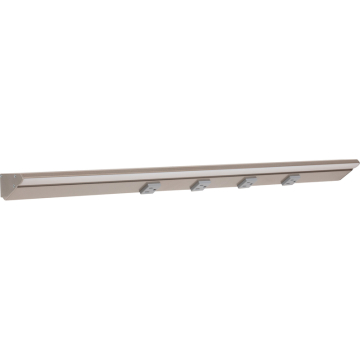 Task Lighting 30.5" 15W Lighted Power Strip - 4 Receptacles - 2700K - 1,500 Lumens - 12V - Satin Nickel