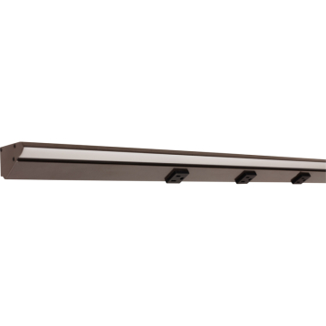 Task Lighting 42.5" 21W Lighted Power Strip - 5 Receptacles - 2700K - 2,100 Lumens - 12V - Bronze