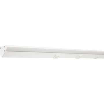 Task Lighting 42.5" 21W Lighted Power Strip - 5 Receptacles - 3000K - 2,100 Lumens - 12V - White