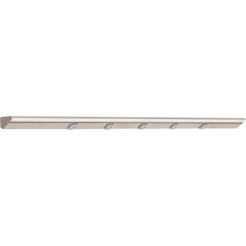 Task Lighting 48.5" 24W Lighted Power Strip - 5 Receptacles - 2700K - 2,400 Lumens - 12V - Satin Nickel