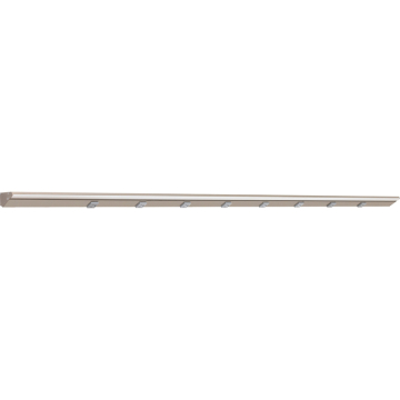 Task Lighting 72.5" 36W Lighted Power Strip - 8 Receptacles - 2700K - 3,600 Lumens - 12V - Satin Nickel