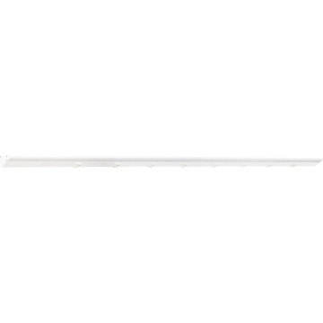 Task Lighting 72.5" 36W Lighted Power Strip - 8 Receptacles - 3000K - 3,600 Lumens - 12V - White