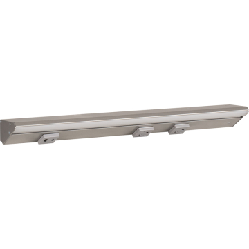 Task Lighting 18.5" Lighted Power Strip - 900 Lumens - 9W - 2700K - 2 Receptacles - 1 USB-A/C - 12V - Satin Nickel / Gray