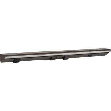 Task Lighting 24.5" Lighted Power Strip - 800 Lumens - 12W - 2700K - 2 Receptacles - 1 USB-A/C - Right Wire Entry - 120V - Bronze / Black