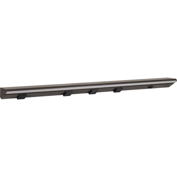 Task Lighting 30.5" Lighted Power Strip - 1,000 Lumens - 15W - 2700K - 3 Receptacles - 1 USB-A/C - Right Wire Entry - 120V - Bronze / Black