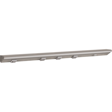 Task Lighting 30.5" Lighted Power Strip - 1,000 Lumens - 15W - 2700K - 3 Receptacles - 1 USB-A/C - Right Wire Entry - 120V - Satin Nickel / Gray