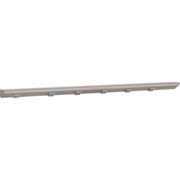 Task Lighting 42.5" Lighted Power Strip - 2,100 Lumens - 21W - 2700K - 5 Receptacles - 1 USB-A/C - 12V - Satin Nickel / Gray