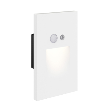 DALS Trace LED Recessed Vertical Step Light - Motion Sensor - Photocell - 70 Lumens - 3W - CCT Selectable - 120V - White