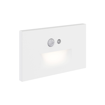 DALS Trace LED Recessed Horizontal Step Light - Motion Sensor - Photocell - 85 Lumens - 3W - CCT Selectable - 120V - White