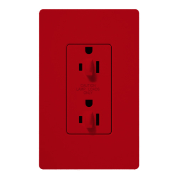 Lutron Claro 15A Tamper Resistant Receptacle - Dual Dimming - Hot
