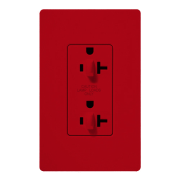 Lutron Claro 20A Tamper Resistant Receptacle - Dual Dimming - Hot