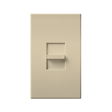 Lutron Nova T Quiet Fan-Speed Control - Single-Pole - Slide-to-Off - 1.5A - Beige