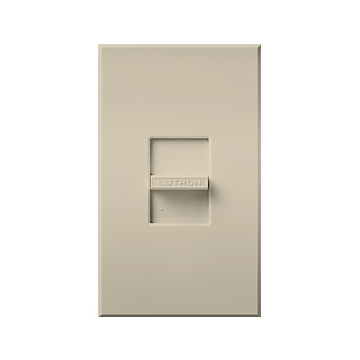 Lutron Nova T Quiet Fan-Speed Control - Single-Pole - Slide-to-Off - 1.5A - Light Almond
