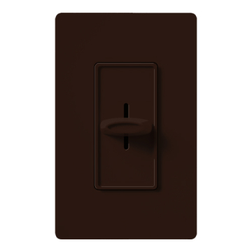 Lutron Skylark Slide-to-Off 3-Speed Fan Control - Single-Pole - Brown