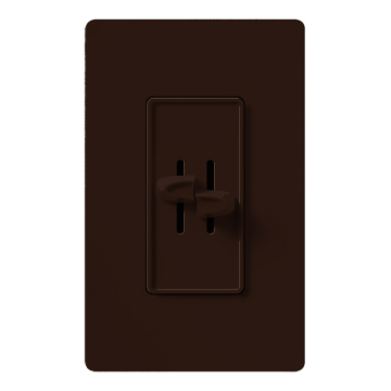 Lutron Skylark Dual Slide-to-Off Fan and Light Control - Brown