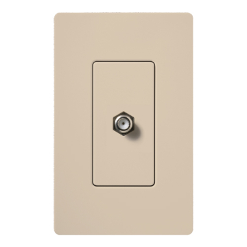 Lutron Claro Cable Jack - Taupe