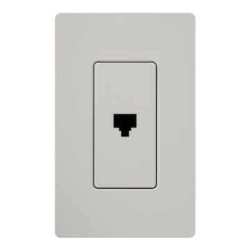 Lutron Claro Phone Jack - Palladium