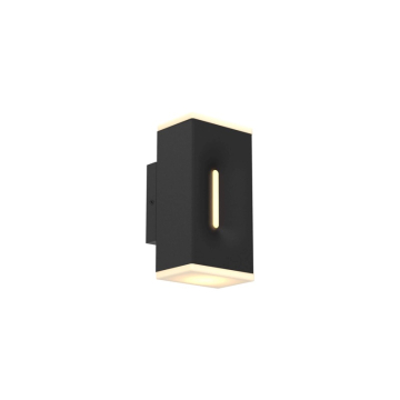 DALS Profile Small LED Outdoor Wall Light - CCT Selectable - 120V - Black