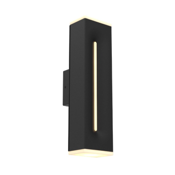 DALS Profile Medium LED Outdoor Wall Light - CCT Selectable - 120V - Black