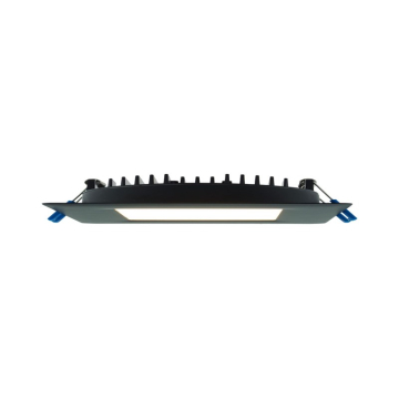 Lotus 6" Square Slim LED Downlight - 14W - 3000K - Black - 120V