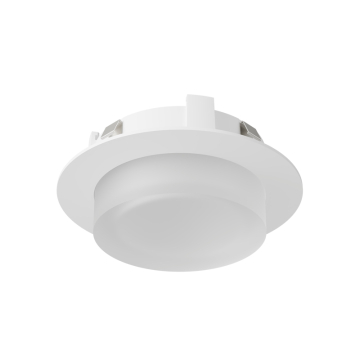 DMF Lighting M-Series 4" Round Decorative Closed Bottom Frosted Side Trim - White