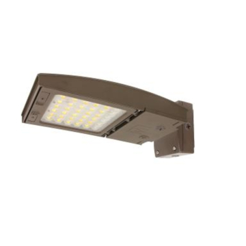 MaxLite M-Series LED Flood Light - 7,755 Max Lumens - 30 | 42 | 55W - Type 4 Wide - Fixed Wall Mount - Controls Ready - TAA - 120-277V - Bronze