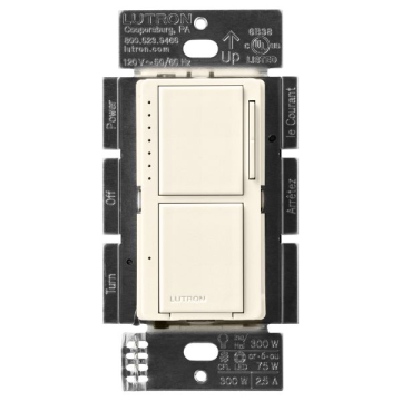 Lutron Maestro Dual LED+ Dimmer / Switch - Biscuit