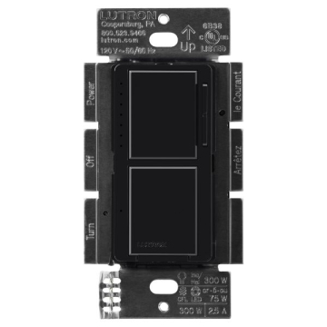 Lutron Maestro Dual LED+ Dimmer / Switch - Black