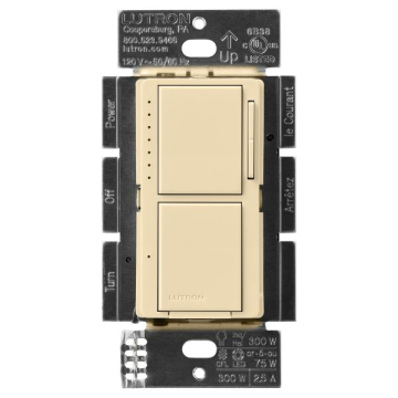 Lutron Maestro Dual LED+ Dimmer / Switch - Ivory