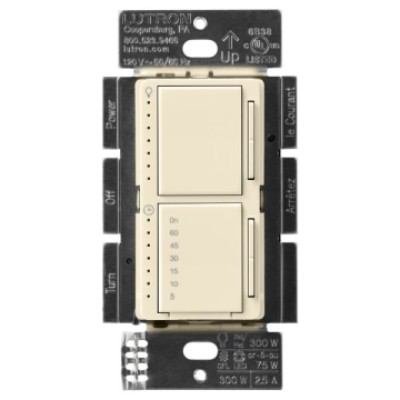 Lutron Maestro Dual LED+ Dimmer / Timer - Almond