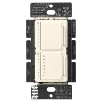 Lutron Maestro Dual LED+ Dimmer / Timer - Biscuit