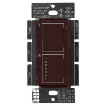 Lutron Maestro Dual LED+ Dimmer / Timer - Brown