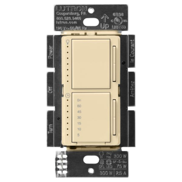Lutron Maestro Dual LED+ Dimmer / Timer - Ivory