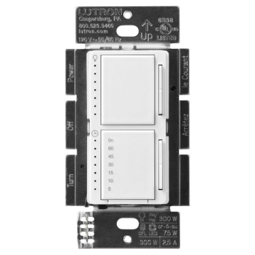 Lutron Maestro Dual LED+ Dimmer / Timer - Snow