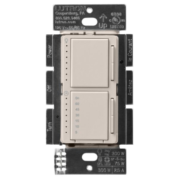 Lutron Maestro Dual LED+ Dimmer / Timer - Taupe
