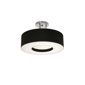 AFX Montclair 15" LED Semi-Flush Mount - 30W - CCT Selectable - 120-277V - Black